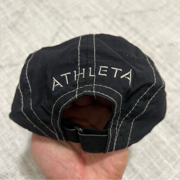 Athleta Women’s Athletic Gym Workout Black Adjustable Strapback Hat - Picture 4 of 6